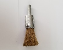 SOLID END WIRE BRUSH BRASS